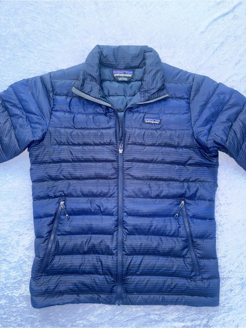 Patagonia Men's Quilted Down Jacket - Dark Blue